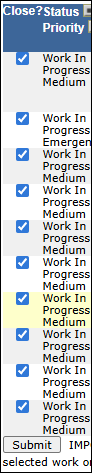 List of next 10 work order